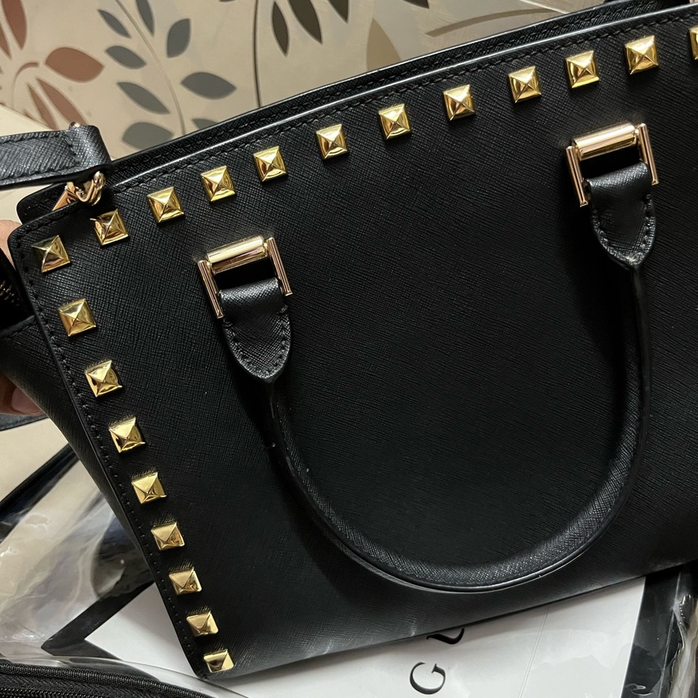 Authentic studded Mk in new without tag condition - Picture 8 of 11